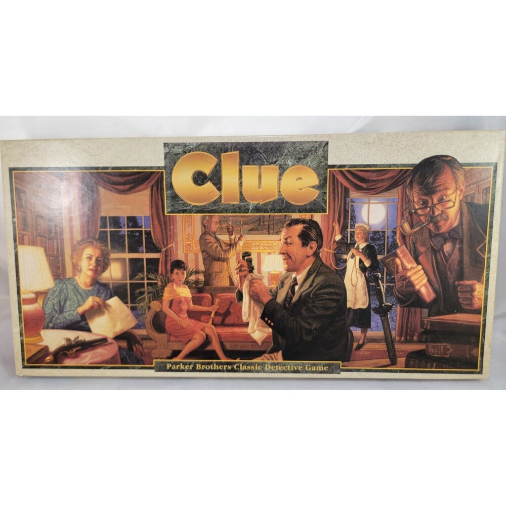 EXCELLENT Clue 1992 COMPLETE Classic Board Game Parker Brothers New Unused Cards